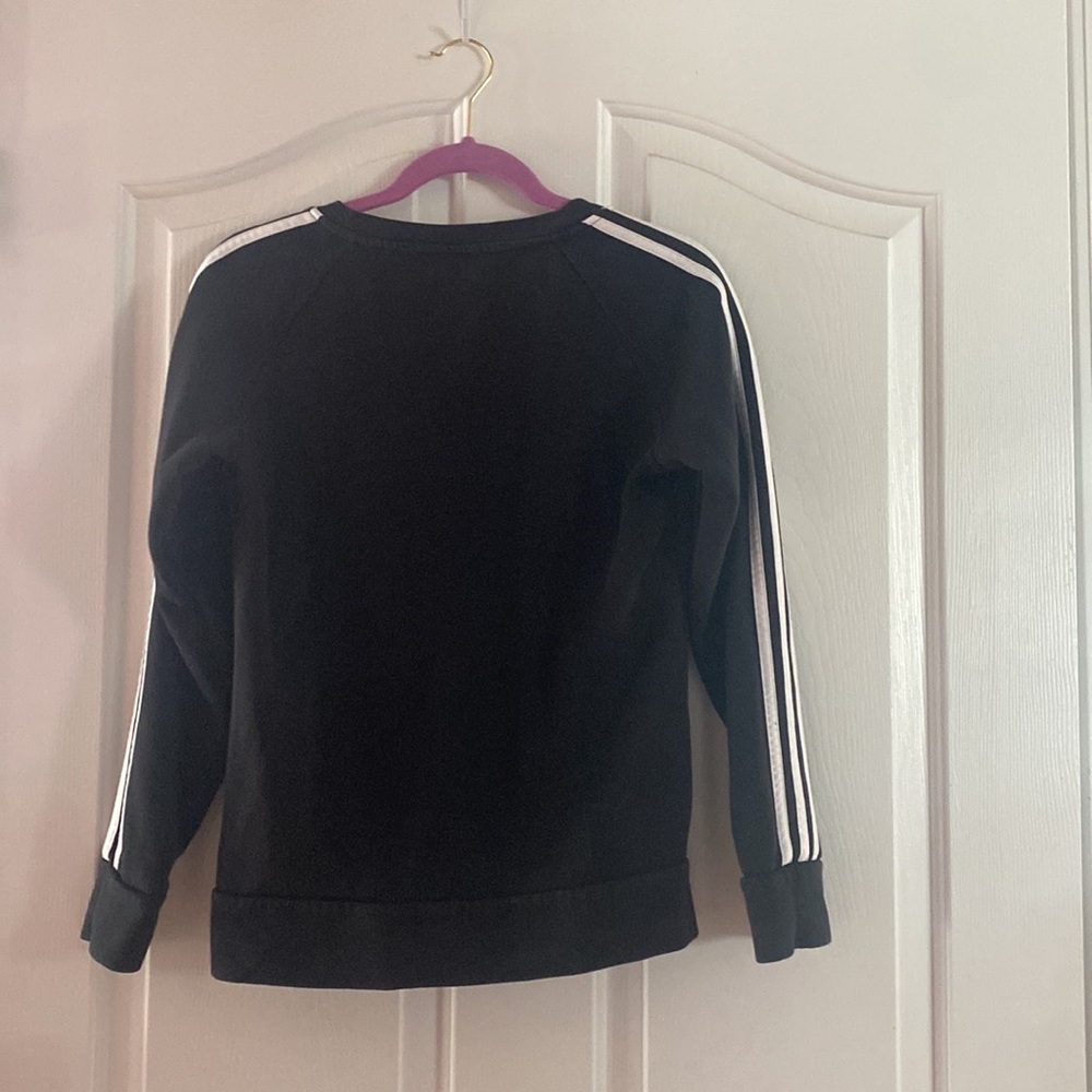 Woman’s Black Adidas athletic sweatshirt. - Picture 2 of 2